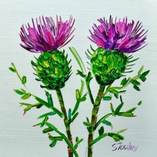 Image of Two Scottish Thistles by Sheila Fowler